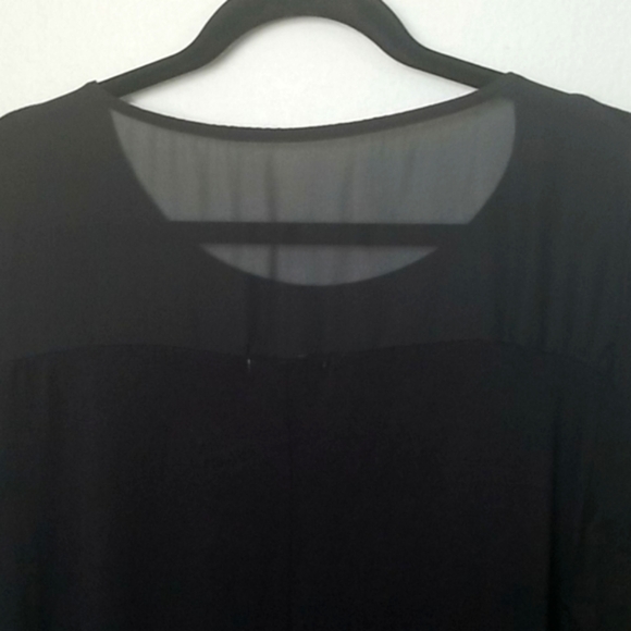 Ava James Basic Witchy Black Mixed Media Top Large - Picture 5 of 6